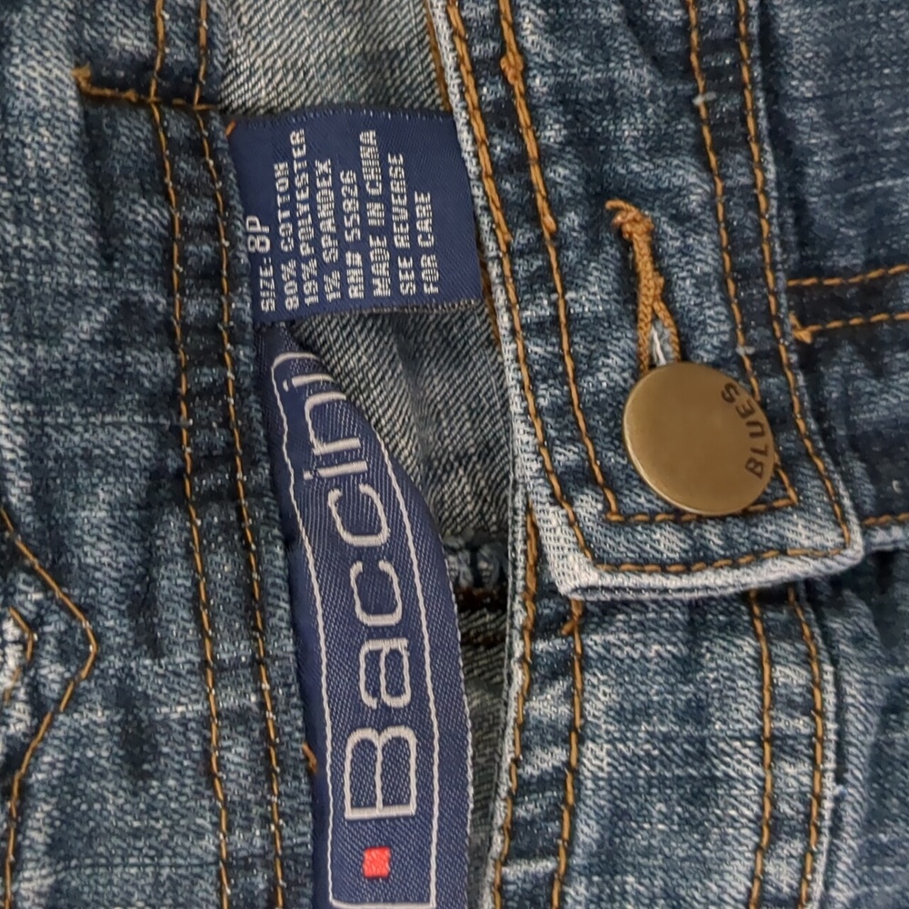 BACCINI Blues Shorts Women's Size 8P - Picture 2 of 6